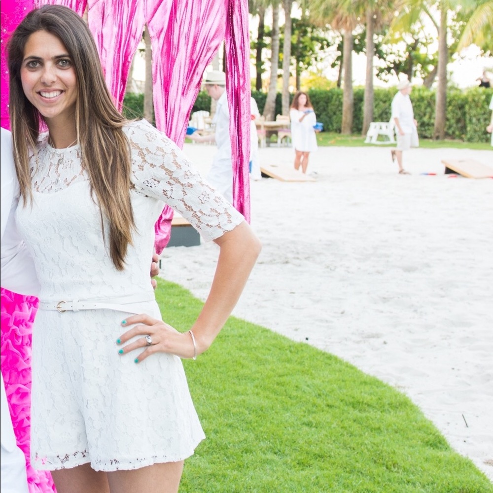 White Lace Romper
